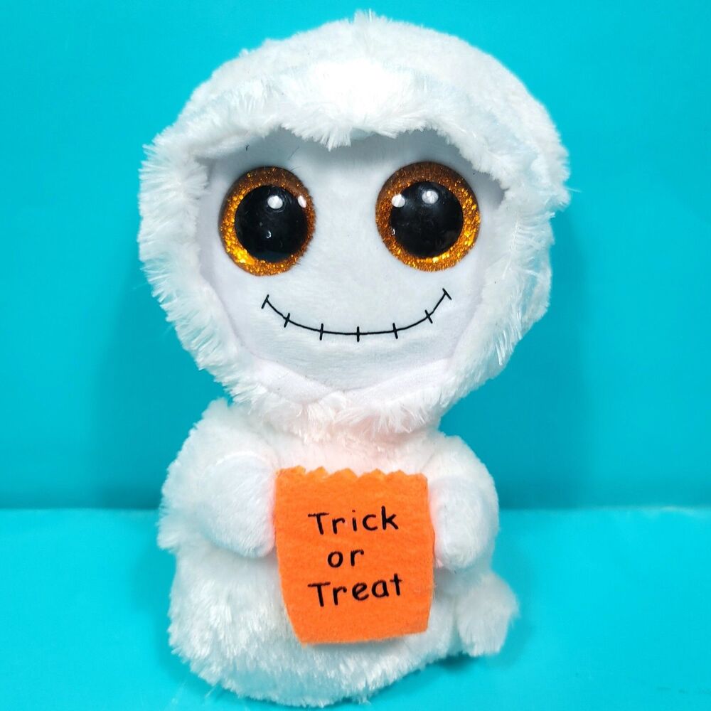 Halloween TY Mist Ghost Trick Or Treat Bag Boos Plush Stuffed Animal 6"